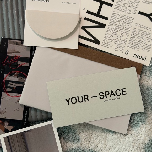 Cloth & Paper Gray Ribbed Planner Folio - Picture 5 of 7